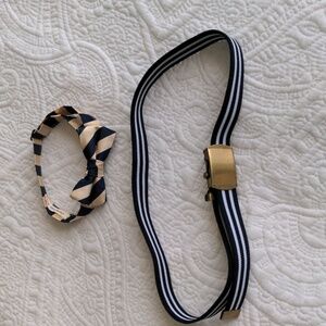 J. Crew Crewcuts Silk Bow Tie and Elastic Belt